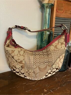 ✨Vintage✨Y2K Coach Patchwork Signature Soho “Exotics” Hobo Bag